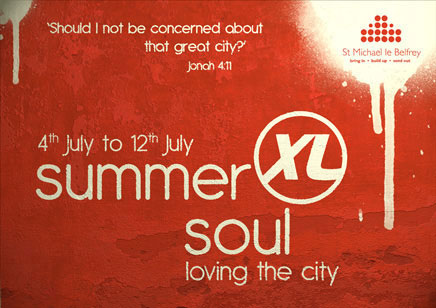 The front of the Summer Soul 2010 flyer.